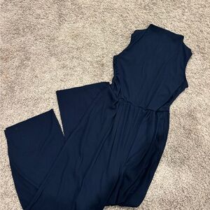 Sleeveless Navy Jumpsuit